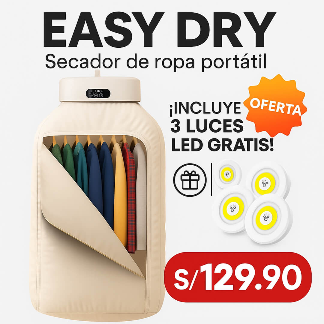 EasyDry ™ + Sett de 3 Luces Apagado Automatico