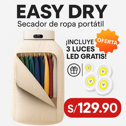 EasyDry ™ + Sett de 3 Luces Apagado Automatico