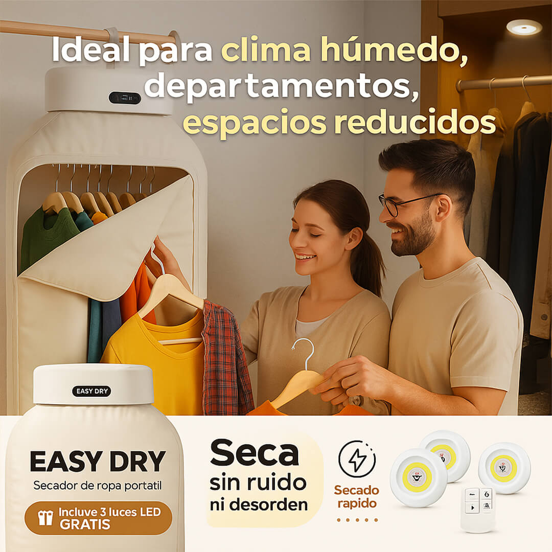 EasyDry ™ + Sett de 3 Luces Apagado Automatico