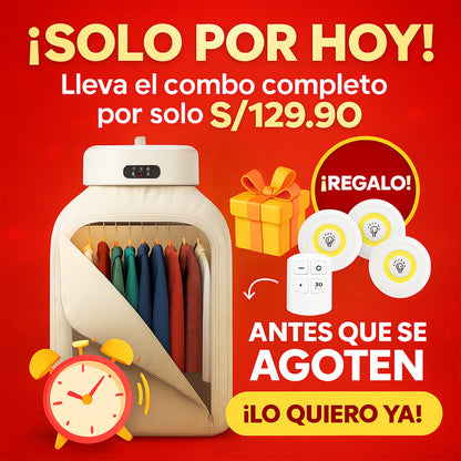 EasyDry ™ + Sett de 3 Luces Apagado Automatico